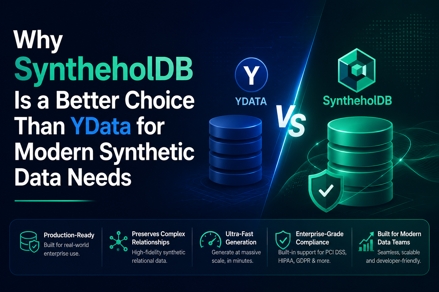 YData vs Synthehol: Why SyntheholDB Is a Better Choice for Modern Synthetic Data Needs